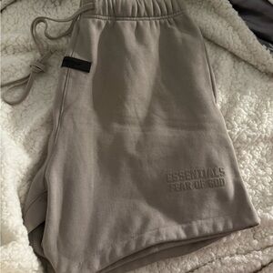 Essentials Athletic Shorts in Tan